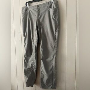Kuhl TREKR Pant Charcoal Gray Stretch Cinch Convertible Women's 14 SHORT 6235